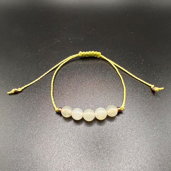 KC Gems Co. Natural New Jade Slide Bracelet - August Birthstone - Picture 3 of 5